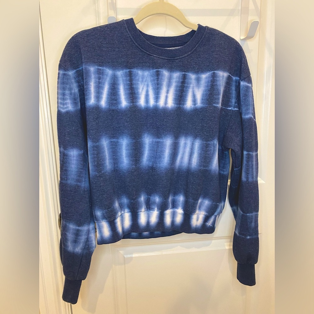Tie Dye C’est Toil Blue and White Sweatshirt